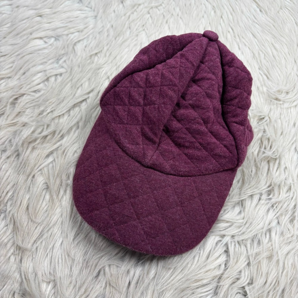 Duluth Trading Co Women's S M Burgundy Quilted Baseball Hat Preppy Athleisure